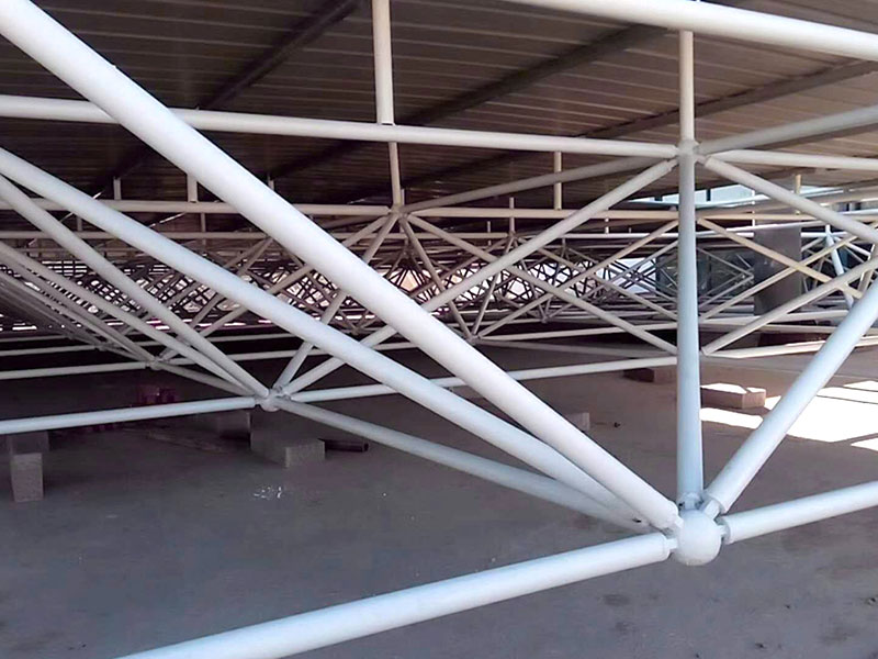 Gas station grid canopy