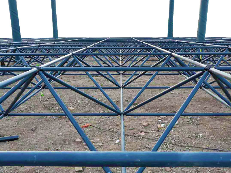 Gas station grid canopy