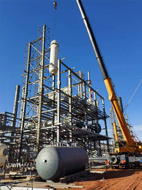 Steel structure pipe gallery