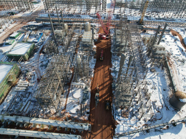 Steel structure pipe gallery