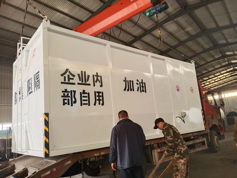 Explosion-proof barrier skid-mounted refueling device