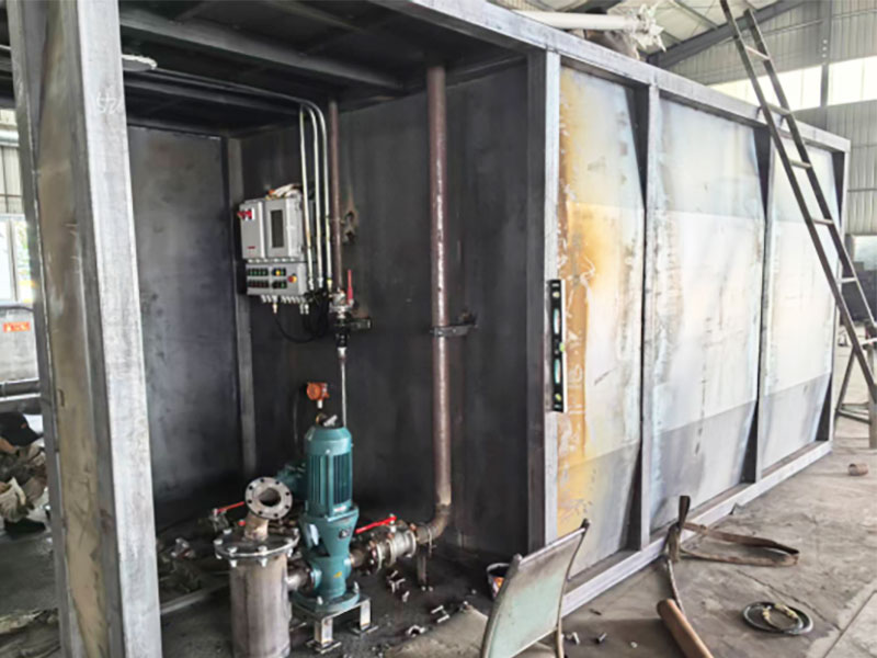 Explosion-proof barrier skid-mounted refueling device