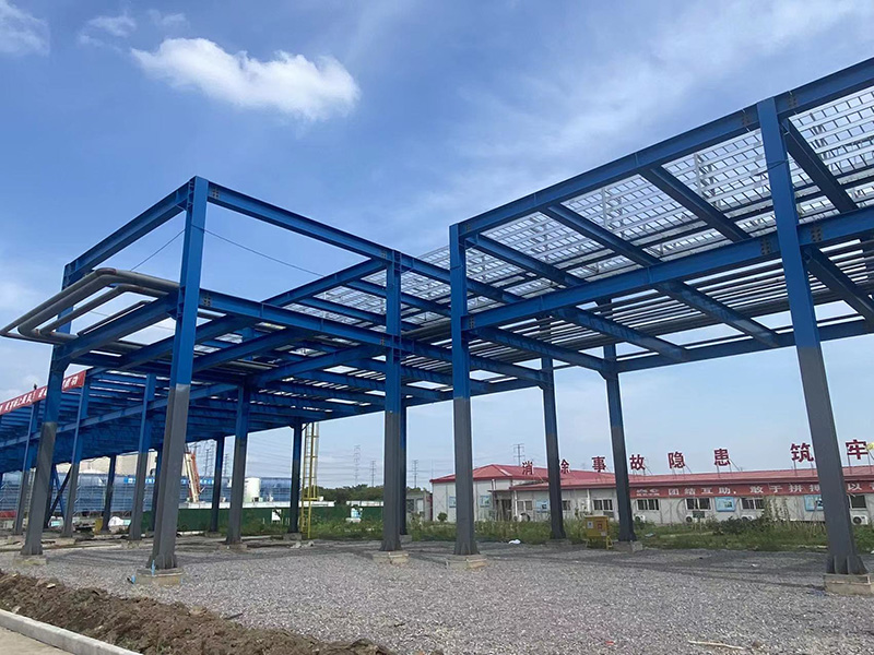 Steel structure pipe gallery